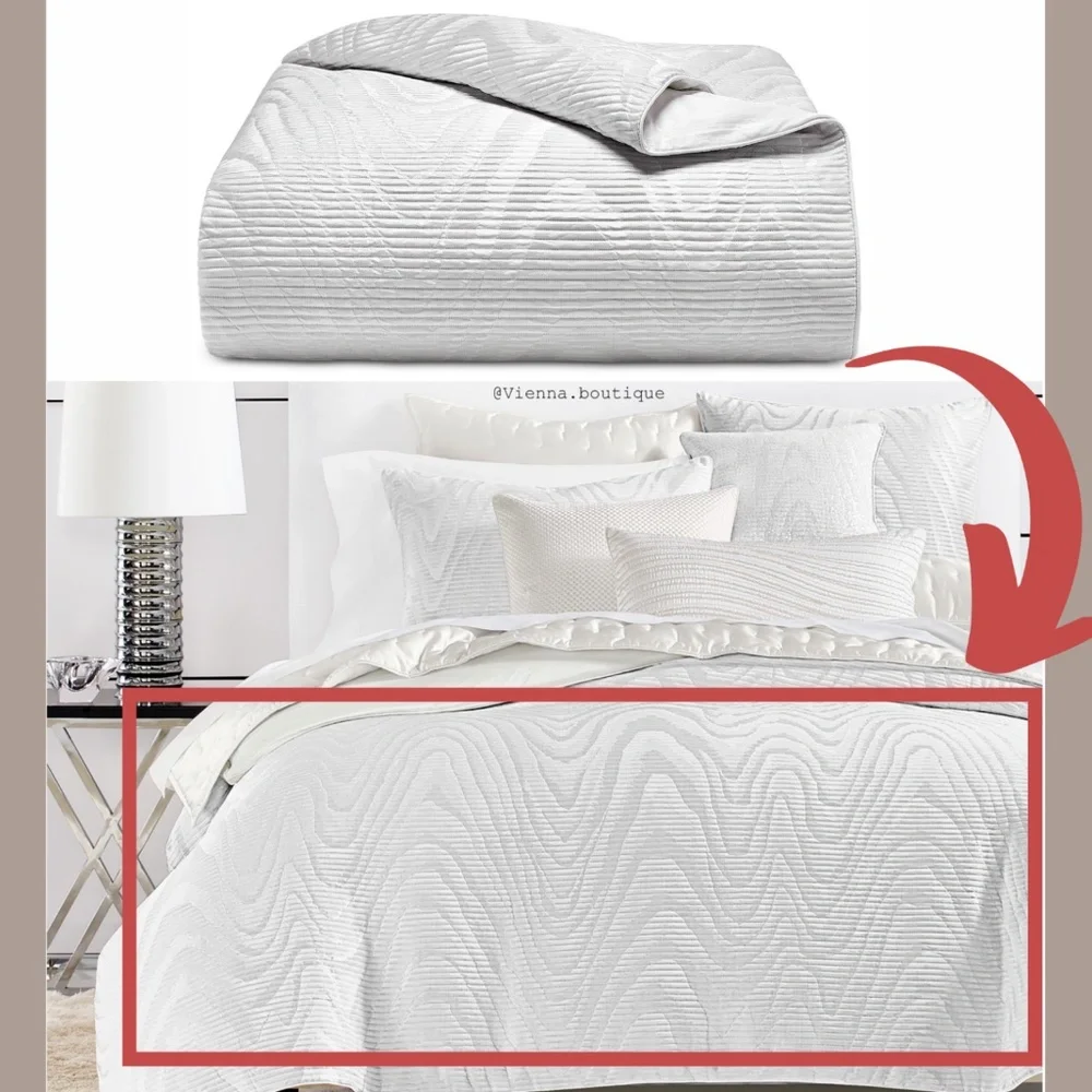 NEW‎ Hotel Collection Moire Full/Queen Duvet Cover